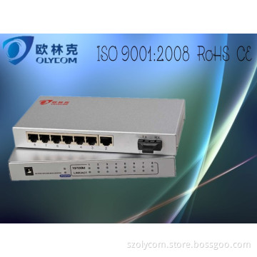10/100m 1 Fiber + 7 Rj 45 Fiber Switch (TA717-FE/S20)
